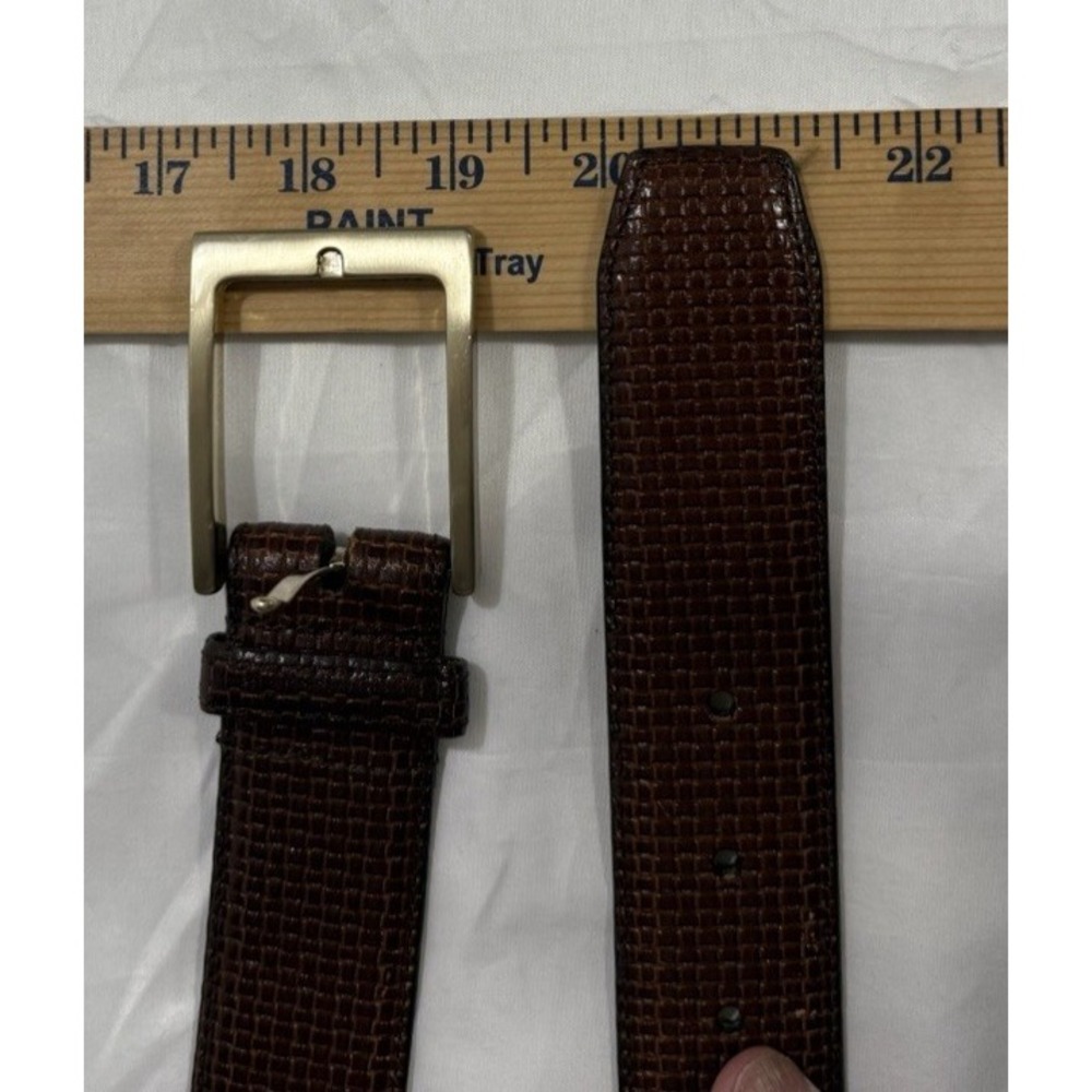 Genuine Leather Belt 46/115 FKJ 1101RH06 with gold buckle